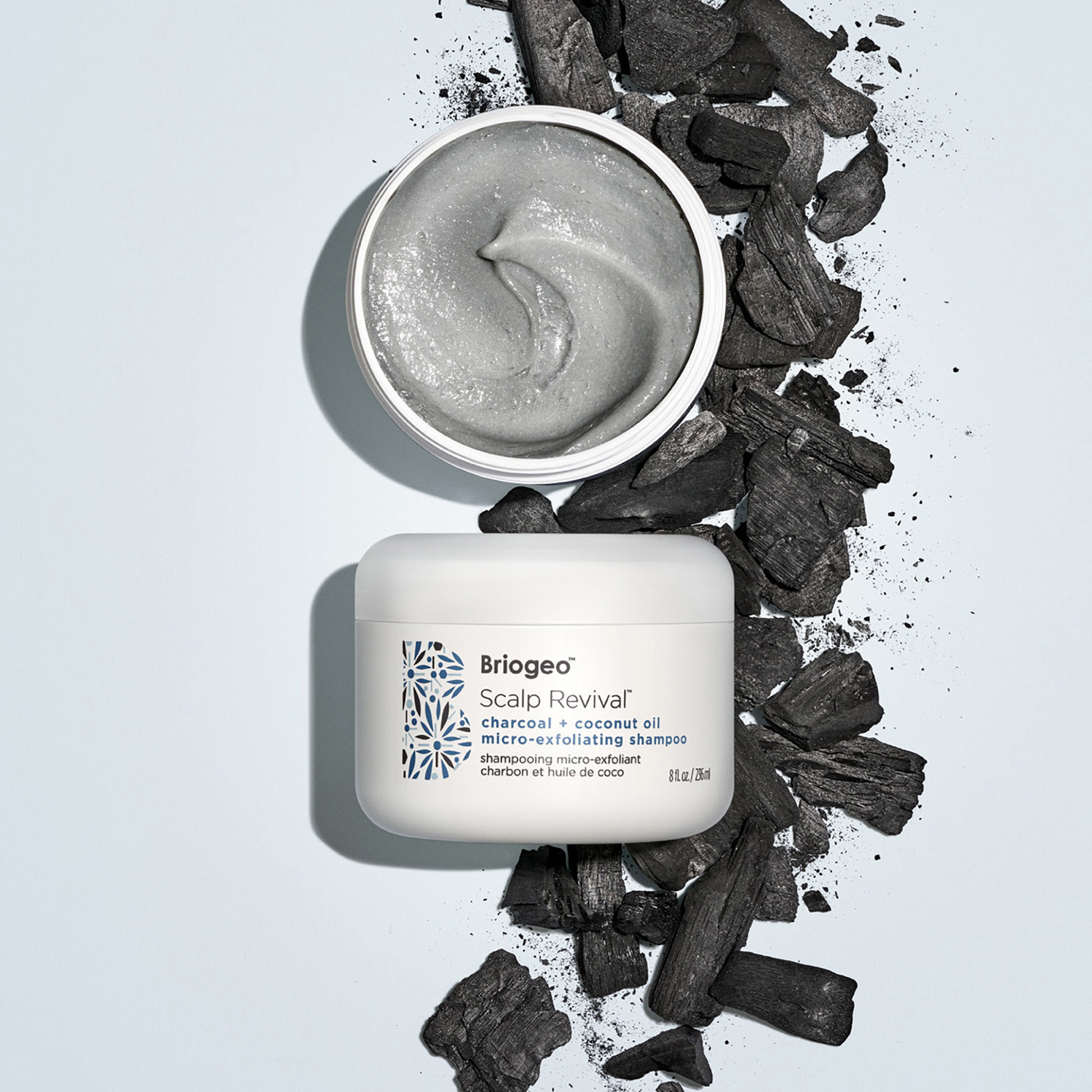 SCALP REVIVAL™ CHARCOAL + COCONUT OIL MICRO-EXFOLIATING SHAMPOO 8OZ (SHAMPOO MICRO-EXFOLIANTE DE CARBÓN + ACEITE DE COCO)